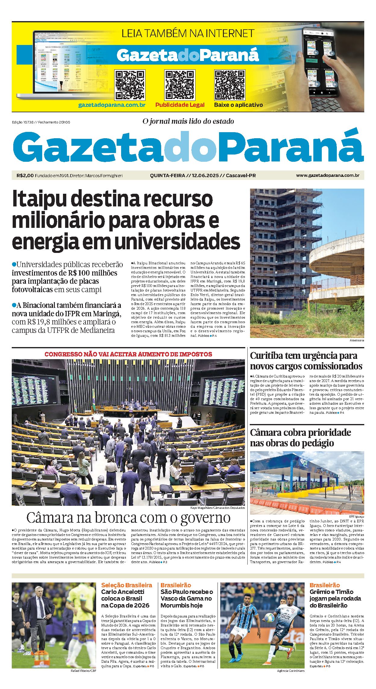 Capa da edição 10738