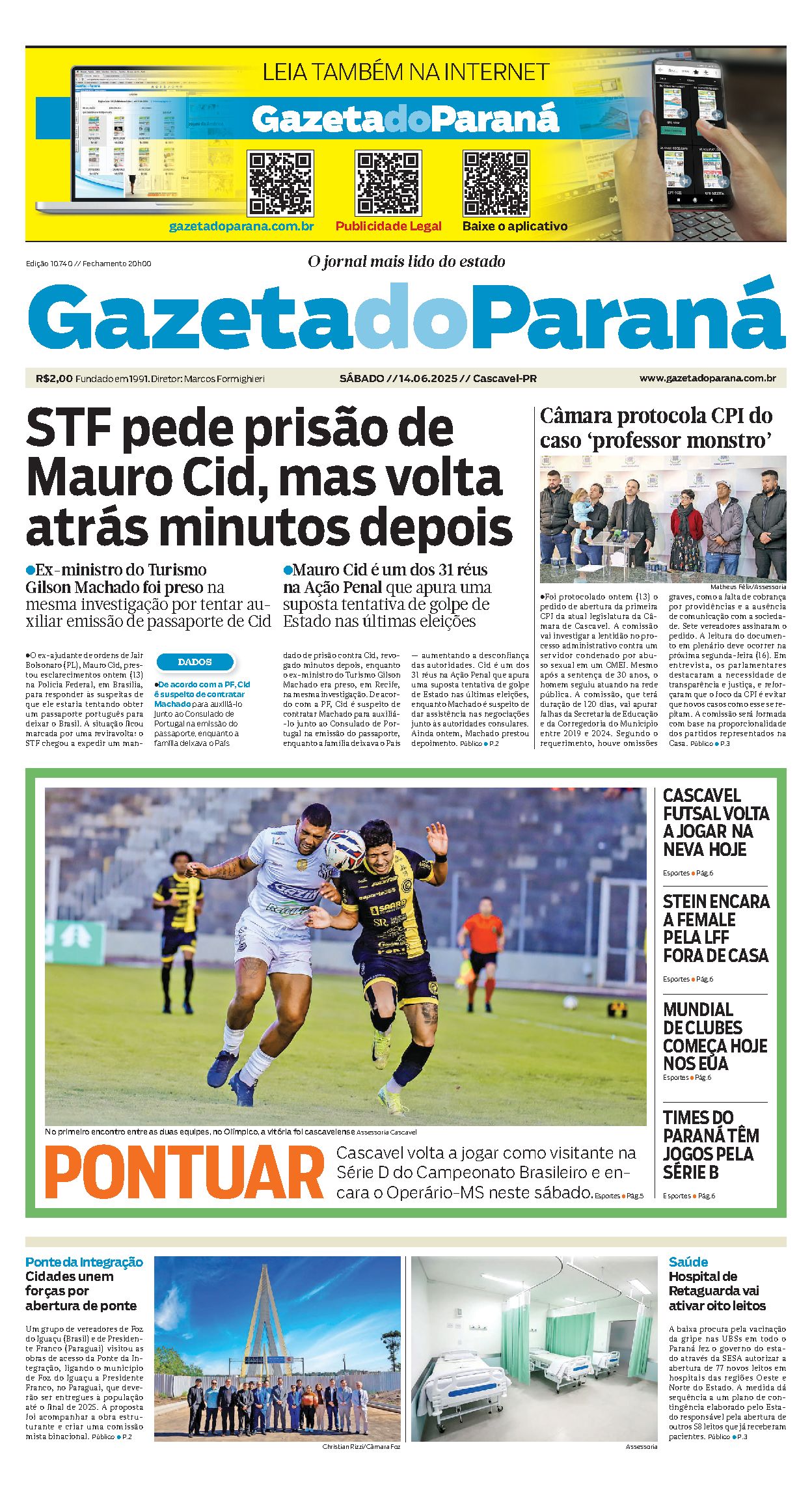 Capa da edição 10740