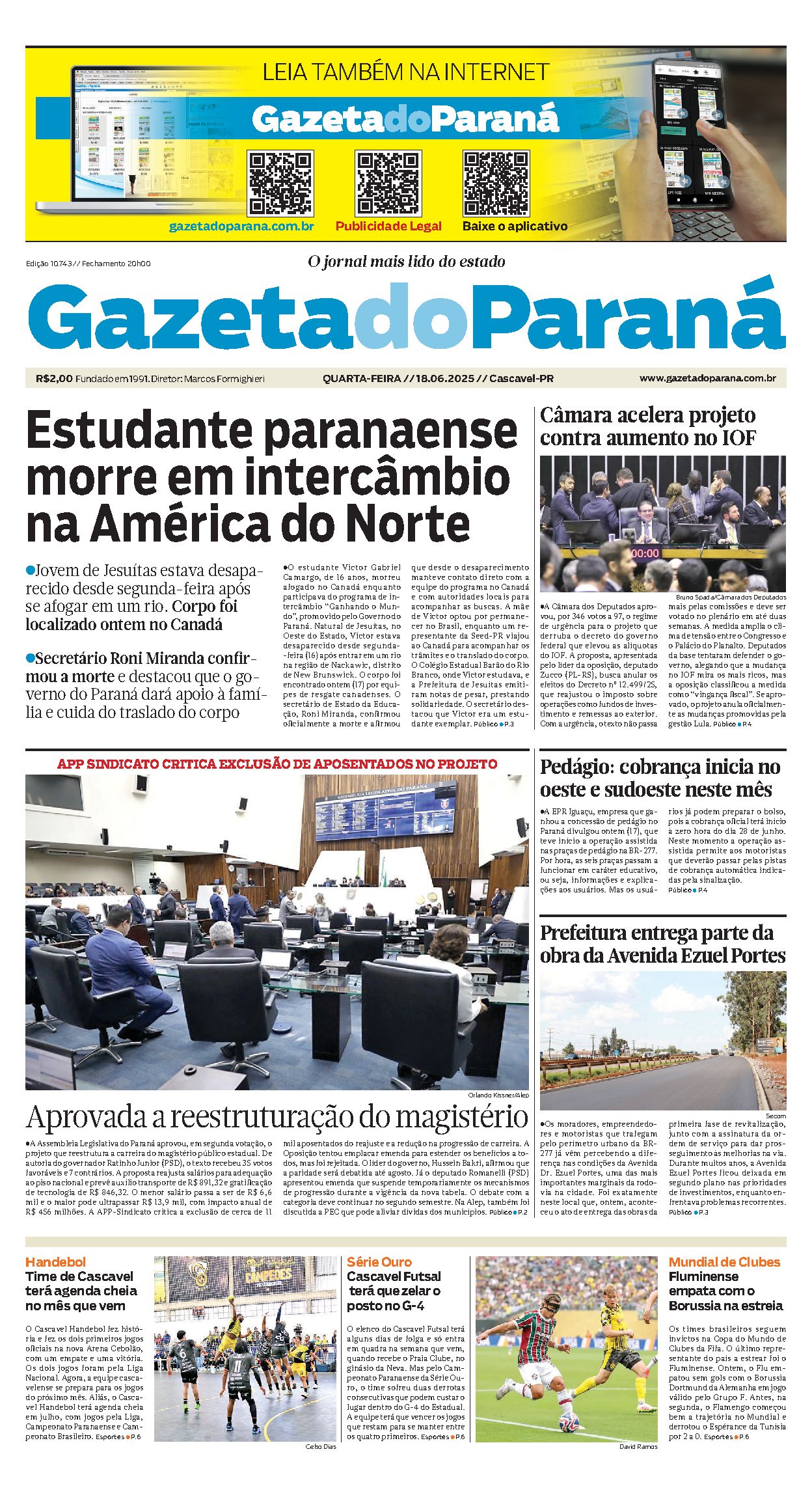 Capa da edição 10743