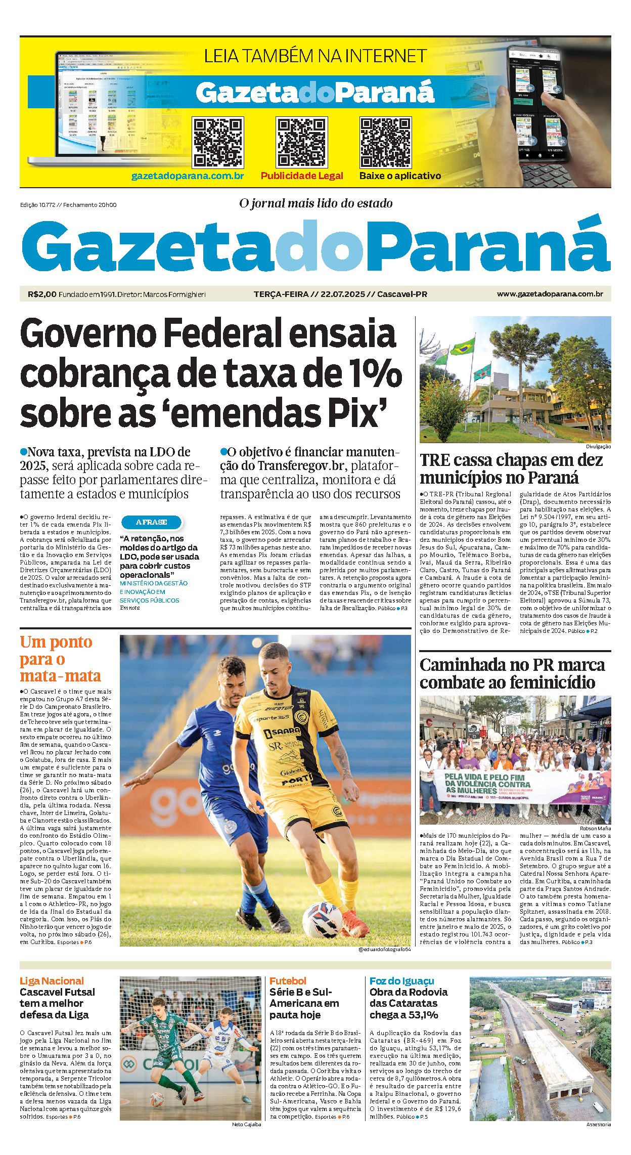 Capa da edição 10772