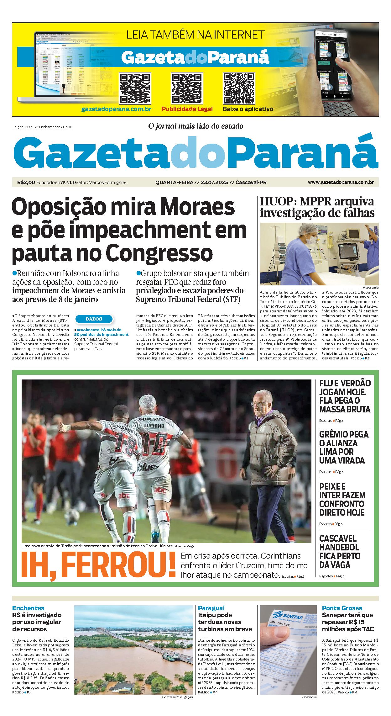 Capa da edição 10773