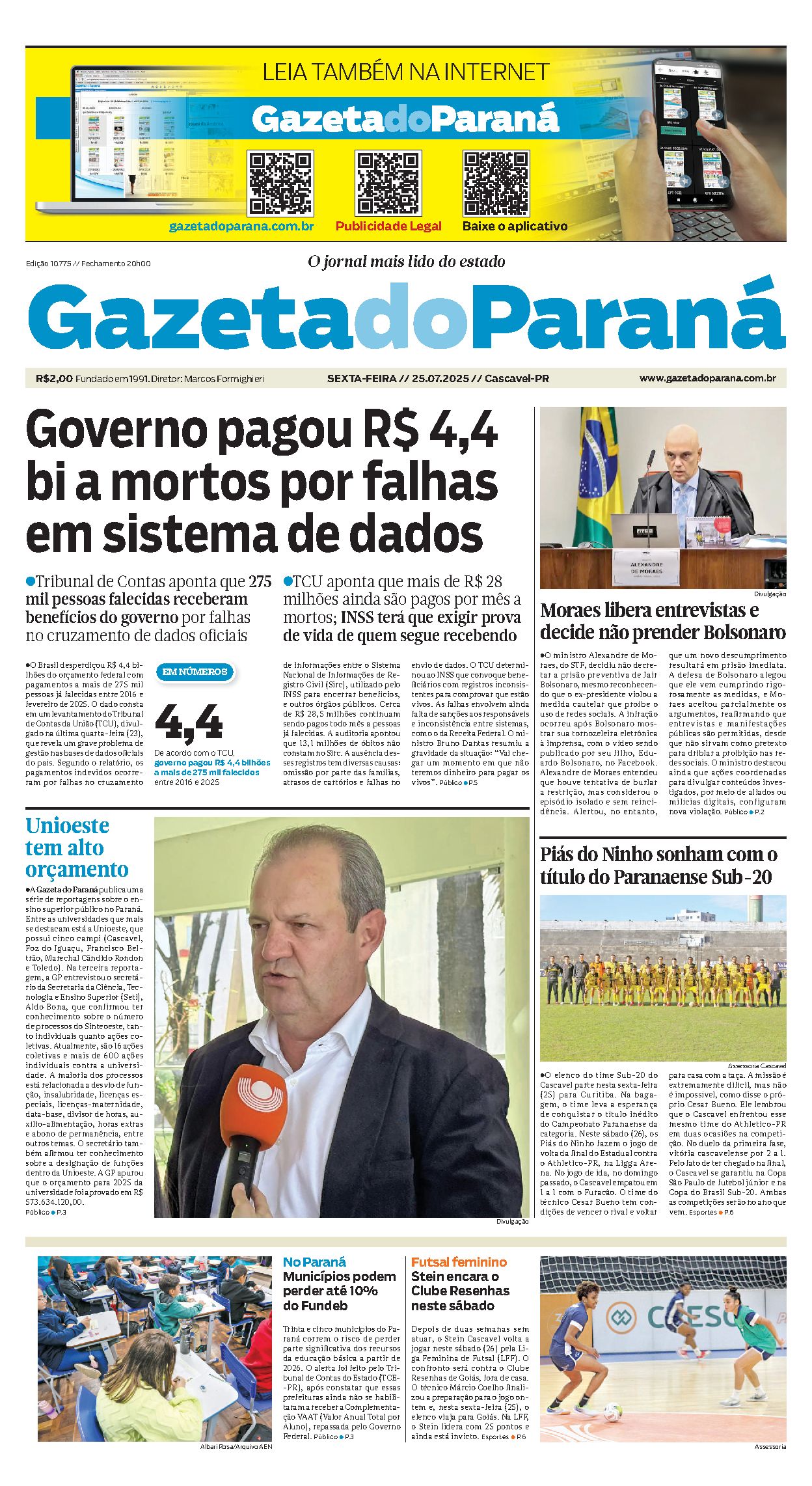 Capa da edição 10775