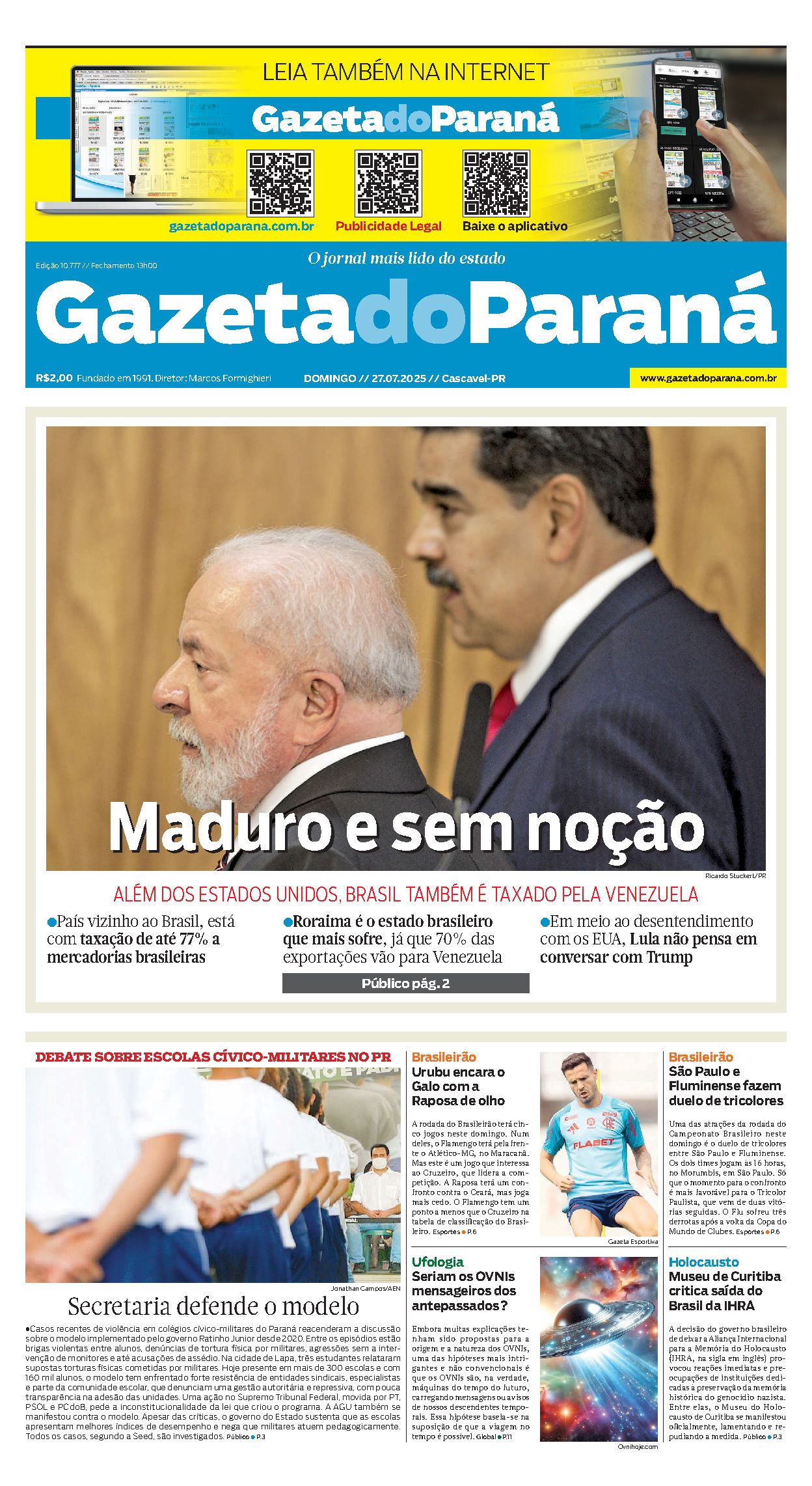 Capa da edição 10777